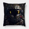 Halo Master Chief Helmet 01 Gold And Rose Collecti Throw Pillow Official Halo Merch Store Merch