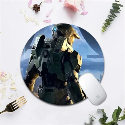 Game Halo Infinite Mousepad Rubber Small Speed Version Game Computer Keyboard Office Table PC Laptop Mouse - Halo Merch