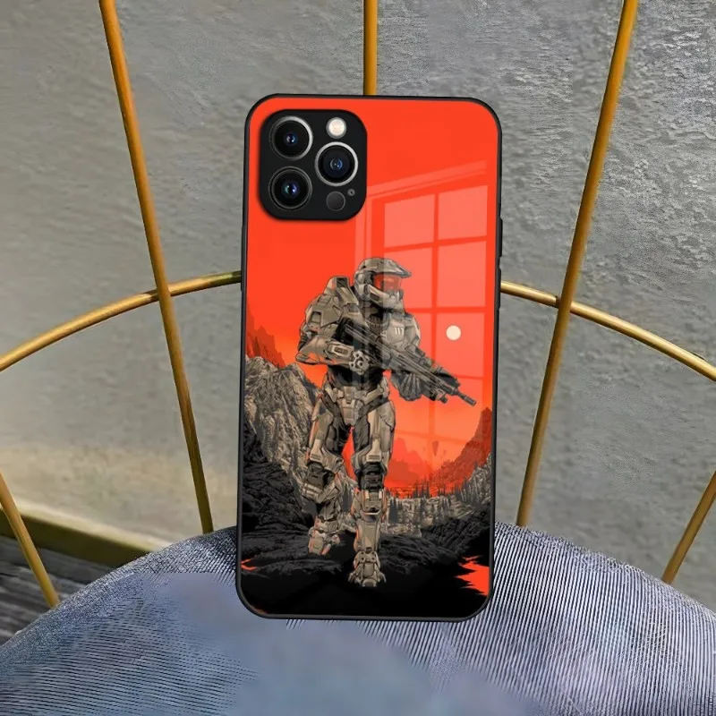 H Halo Game Infinite Phone Case For Iphone 14 Pro Max 12 11 13 Mini X 7 - Halo Merch